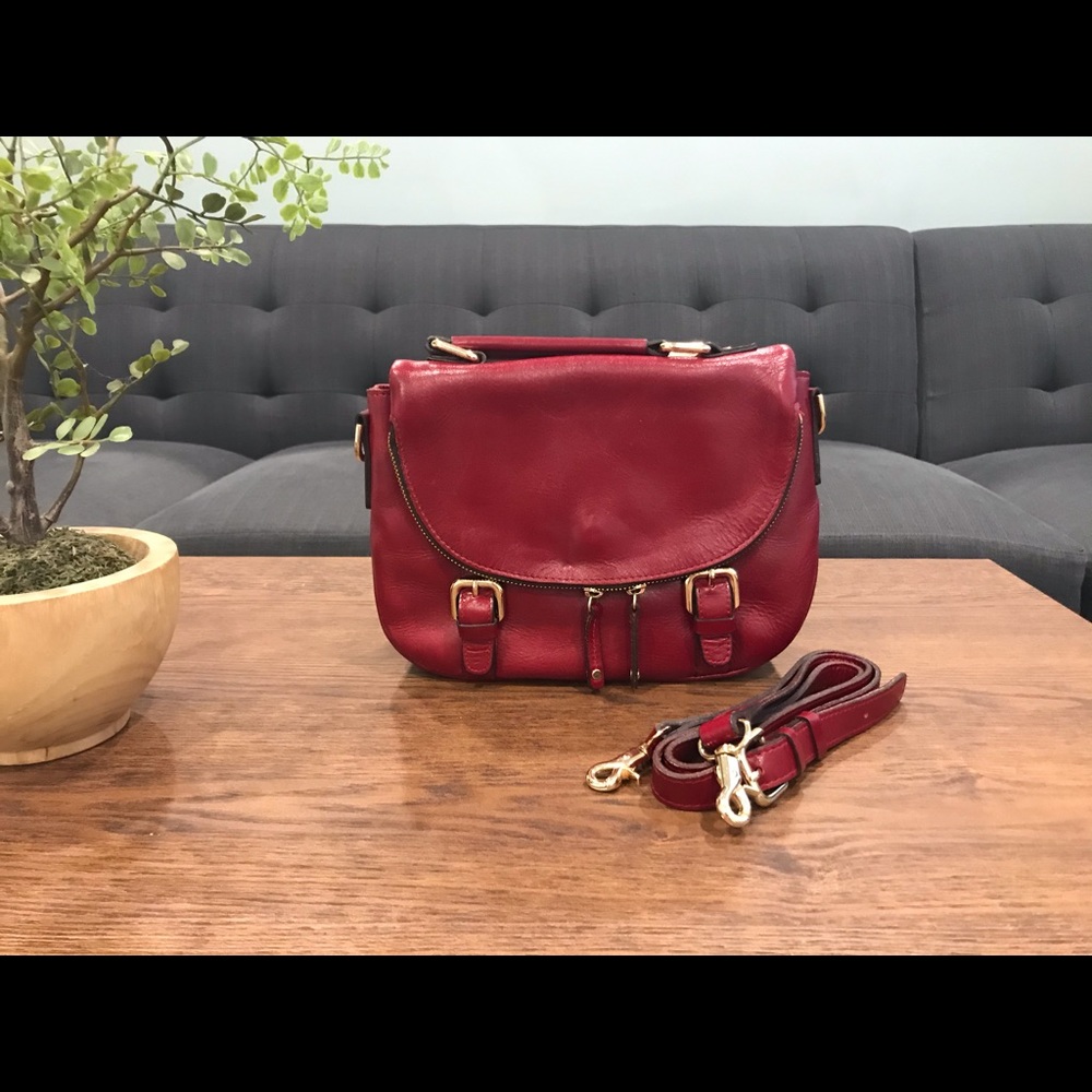 Korean fashion leather small messenger crossbody bag
